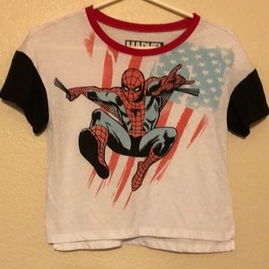 spider-man crop top